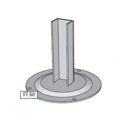 Picture of Alusign Outdoor Foot for Circular Post, 1 track